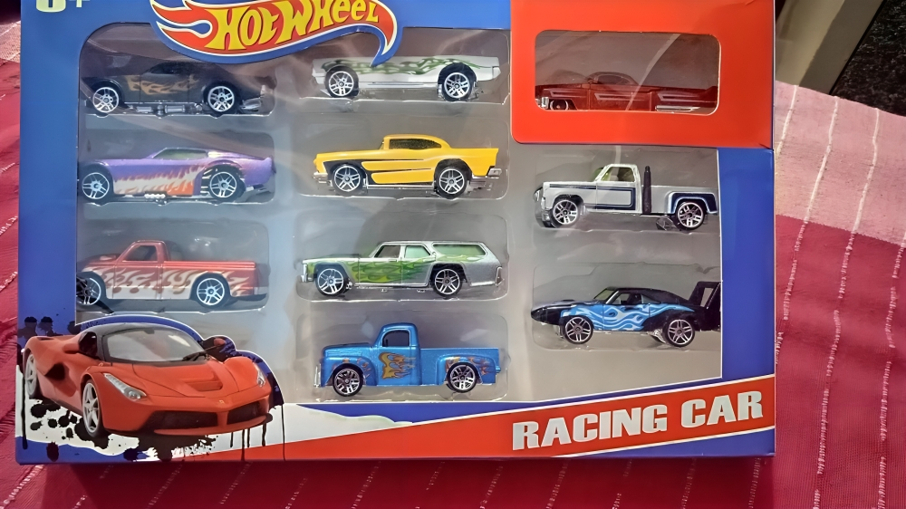 Hot Wheels Racing Car Set β Pack of 10 Die-Cast Cars