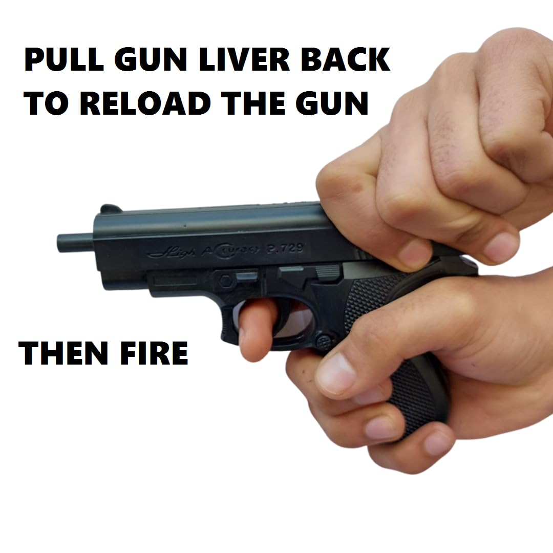 WHEELSQUARE P729 Toy Gun for Kids with 200 bb Bullets (Toy Gun & Dart)